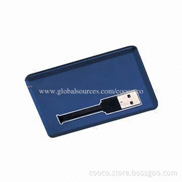 Card USB Stick/Flash Drive, Capacity of 1 to 256GB, High-speed USB2.0 Transfer Rate